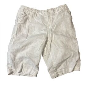Neiman Marcus White Cargo Shorts
